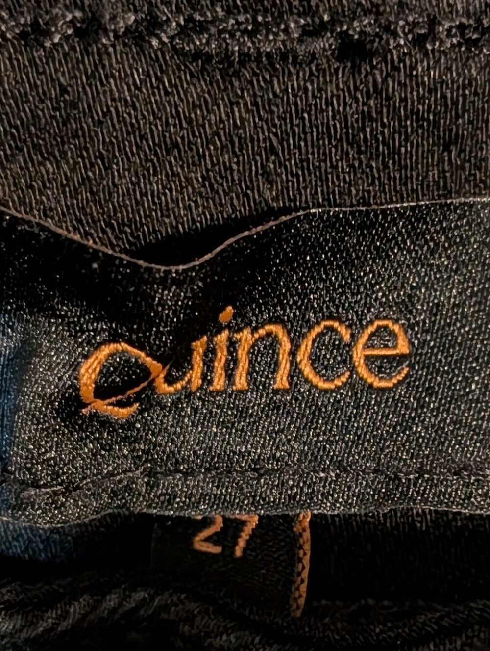 Quince Bella Stretch Wide Leg Jeans- 30" Inseam - Black - Picture 2 of 9
